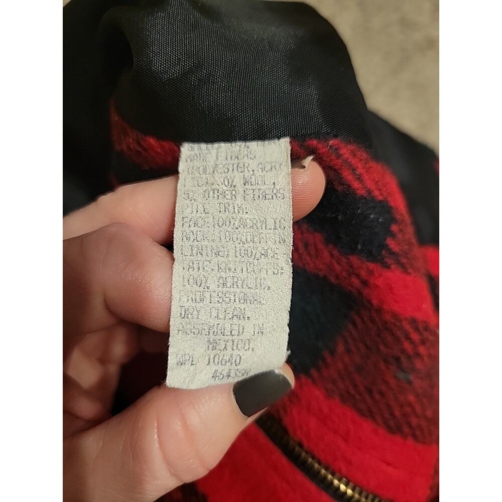 Vtg 80s/90s Ms New Yorker Buffalo Plaid Jacket Fa… - image 4